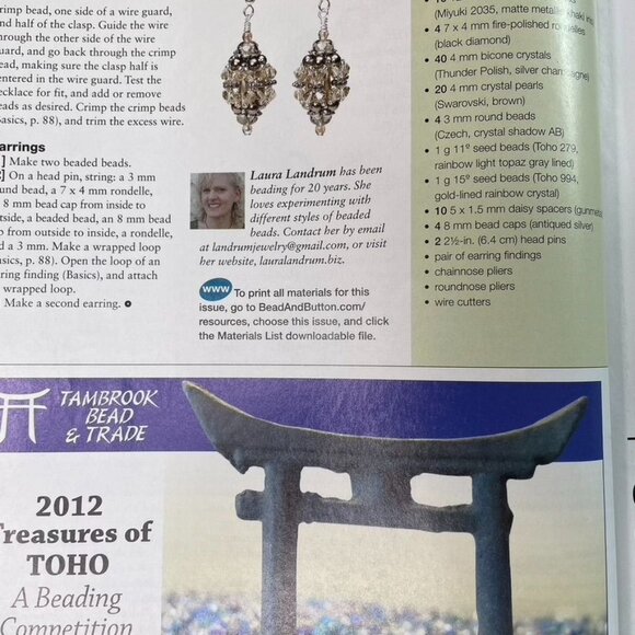 Bead & Button Magazine Jewelry Crafting Book u February 2012 Issue 107 - Picture 8 of 8